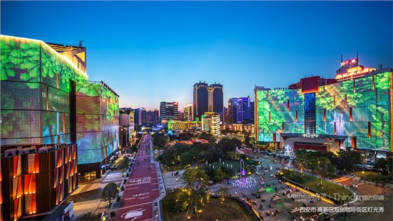 城市夜景燈光照明